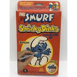 Sealed 1981 Smurf Shrinky Dinks Collector Set Smurf Friends NOS By Colorforms